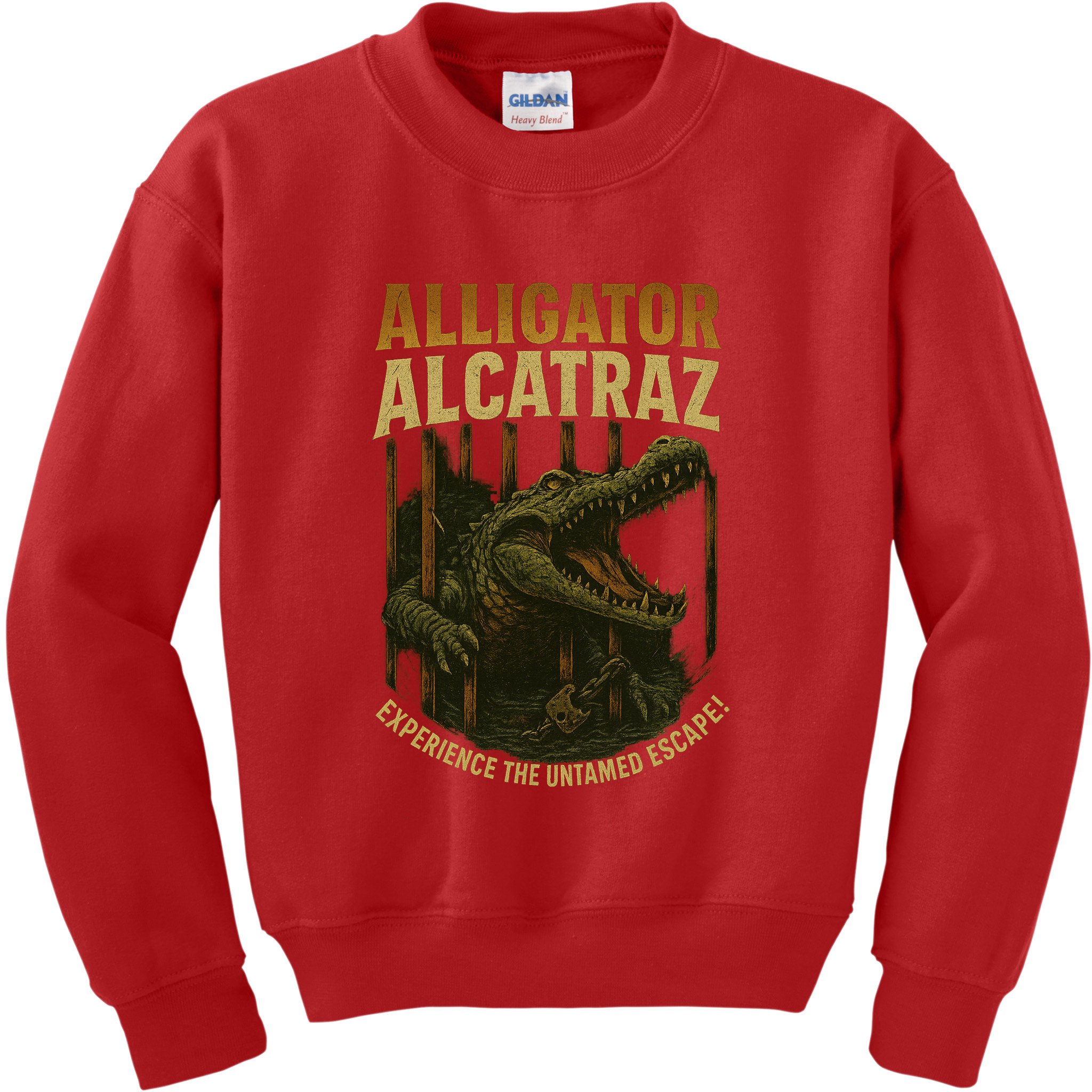 Alligator Alcatraz Untamed Escape Kids Sweatshirt