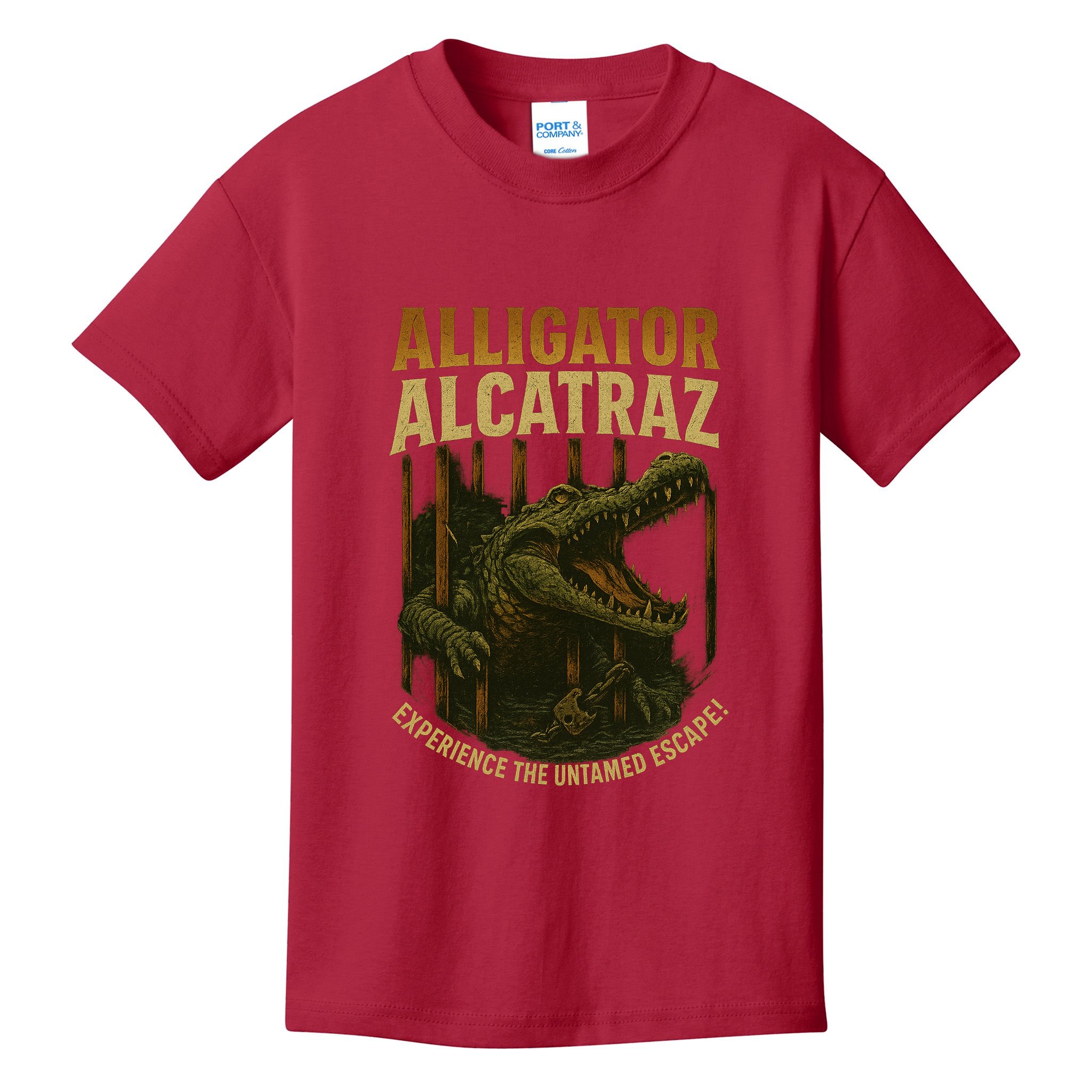 Alligator Alcatraz Untamed Escape Kids T-Shirt
