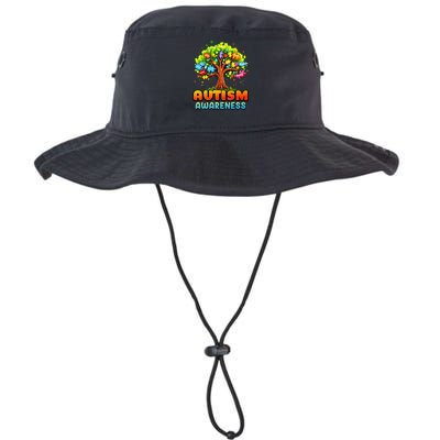 Autism Accept Understand Love Autism Awareness Tree Teacher Bucket Hat
