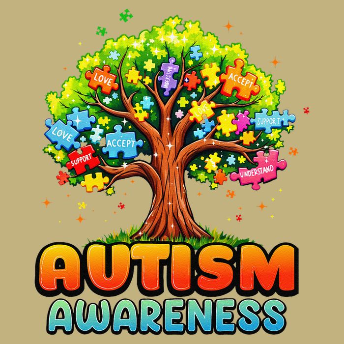Autism Accept Understand Love Autism Awareness Tree Teacher Cooling Performance Crew T-Shirt
