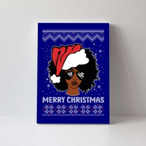 African American Ugly Christmas Pajama Gift Canvas