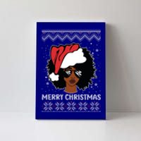 African American Ugly Christmas Pajama Gift Canvas