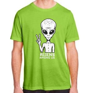 Aliens Among Us Space Astronaut Extraterrestrial Adult ChromaSoft Performance T-Shirt