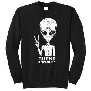 Aliens Among Us Space Astronaut Extraterrestrial Sweatshirt