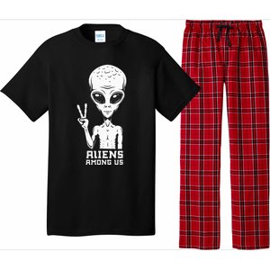 Aliens Among Us Space Astronaut Extraterrestrial Pajama Set