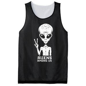 Aliens Among Us Space Astronaut Extraterrestrial Mesh Reversible Basketball Jersey Tank