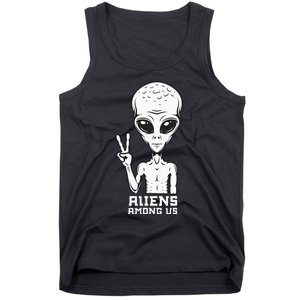 Aliens Among Us Space Astronaut Extraterrestrial Tank Top