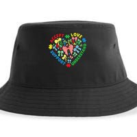 Autism Accept Understand Love Support Autism Awareness Sustainable Bucket Hat