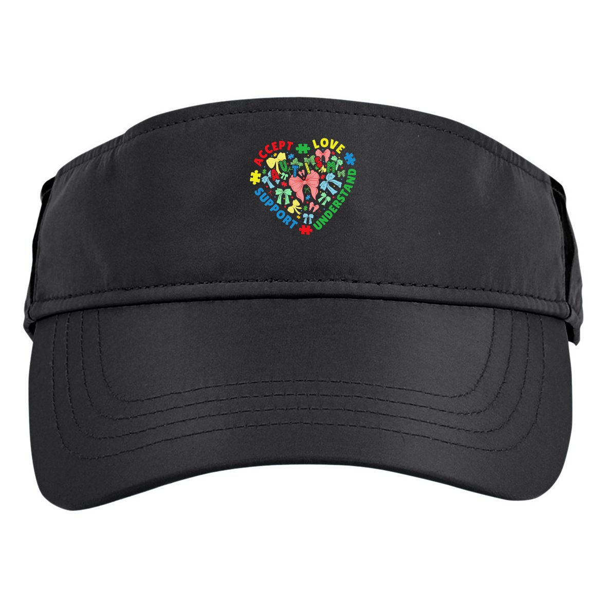 Autism Accept Understand Love Support Autism Awareness Adult Drive Performance Visor