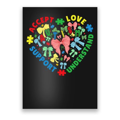 Autism Accept Understand Love Support Autism Awareness Poster