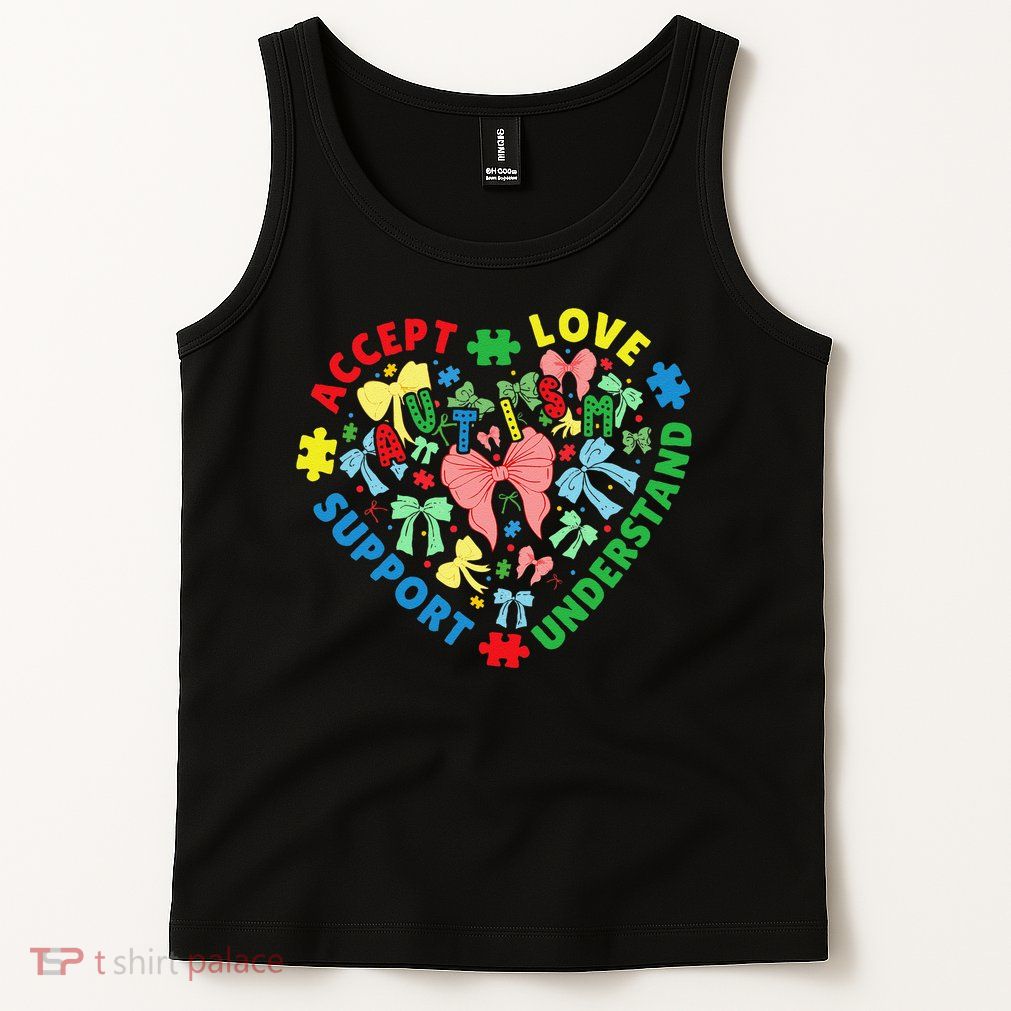 Autism Accept Understand Love Support Autism Awareness Tank Top