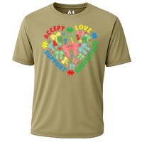 Autism Accept Understand Love Support Autism Awareness Cooling Performance Crew T-Shirt