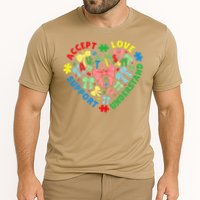 Autism Accept Understand Love Support Autism Awareness Cooling Performance Crew T-Shirt
