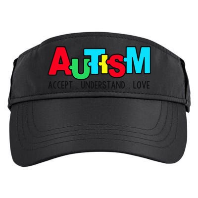 Autism, Accept Understand Love, Autism Awareness Adult Drive Performance Visor