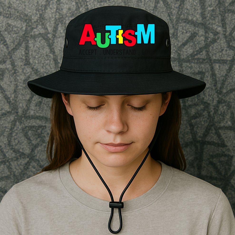 Autism, Accept Understand Love, Autism Awareness Bucket Hat