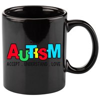 Autism, Accept Understand Love, Autism Awareness 11oz C Handle Ceramic Mug