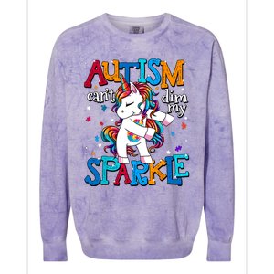 Autism Awareness Unicorn For Autism Mom Girl Colorblast Crewneck Sweatshirt