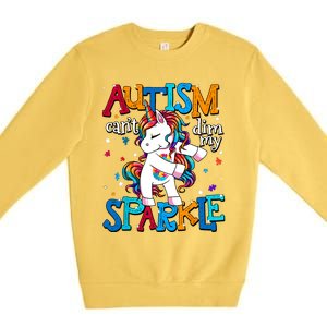 Autism Awareness Unicorn For Autism Mom Girl Premium Crewneck Sweatshirt