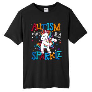 Autism Awareness Unicorn For Autism Mom Girl Tall Fusion ChromaSoft Performance T-Shirt