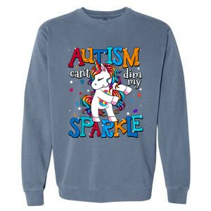 Autism Awareness Unicorn For Autism Mom Girl Garment-Dyed Sweatshirt