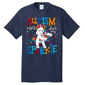 Autism Awareness Unicorn For Autism Mom Girl Tall T-Shirt