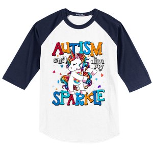 Autism Awareness Unicorn For Autism Mom Girl Baseball Sleeve Shirt