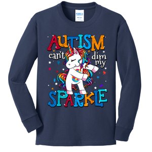 Autism Awareness Unicorn For Autism Mom Girl Kids Long Sleeve Shirt