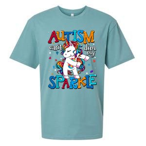 Autism Awareness Unicorn For Autism Mom Girl Sueded Cloud Jersey T-Shirt