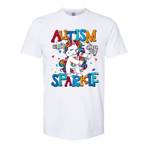 Autism Awareness Unicorn For Autism Mom Girl Softstyle CVC T-Shirt