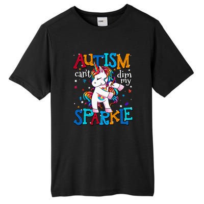 Autism Awareness Unicorn For Autism Mom Tall Fusion ChromaSoft Performance T-Shirt