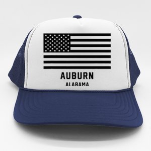 Auburn Alabama Usa American Flag Patriotic Trucker Hat