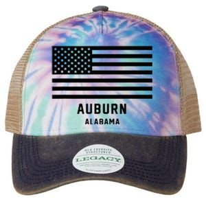 Auburn Alabama Usa American Flag Patriotic Legacy Tie Dye Trucker Hat