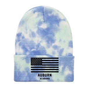 Auburn Alabama Usa American Flag Patriotic Tie Dye 12in Knit Beanie