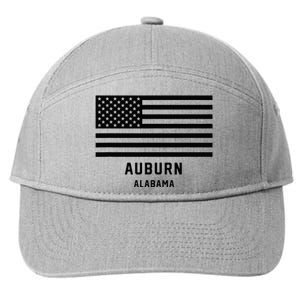 Auburn Alabama Usa American Flag Patriotic 7-Panel Snapback Hat