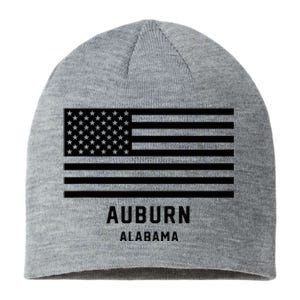 Auburn Alabama Usa American Flag Patriotic Sustainable Beanie