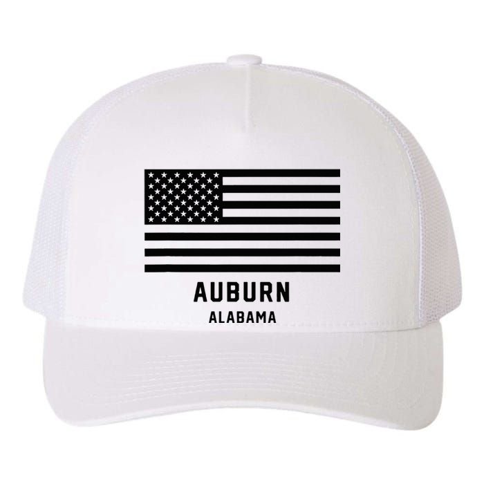 Auburn Alabama Usa American Flag Patriotic Yupoong Adult 5-Panel Trucker Hat