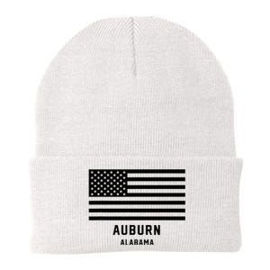 Auburn Alabama Usa American Flag Patriotic Knit Cap Winter Beanie