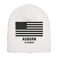 Auburn Alabama Usa American Flag Patriotic Short Acrylic Beanie