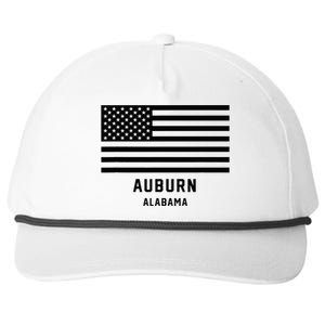 Auburn Alabama Usa American Flag Patriotic Snapback Five-Panel Rope Hat