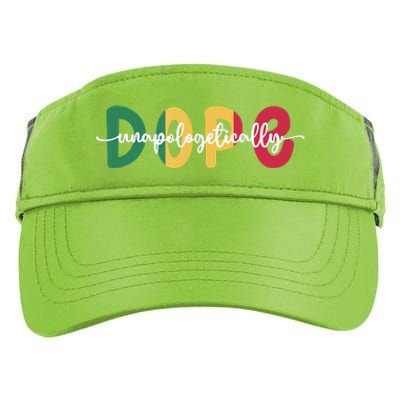 African American Unapologetically Dope Black History Month Adult Drive Performance Visor