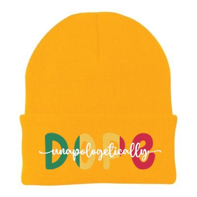 African American Unapologetically Dope Black History Month Knit Cap Winter Beanie