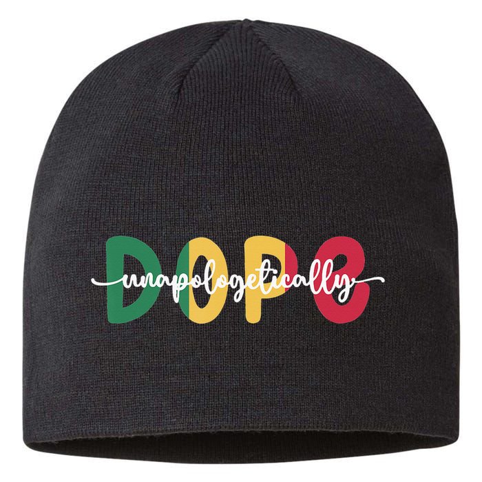 African American Unapologetically Dope Black History Month Sustainable Beanie