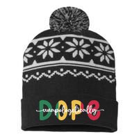 African American Unapologetically Dope Black History Month USA-Made Snowflake Beanie