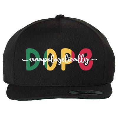 African American Unapologetically Dope Black History Month Wool Snapback Cap