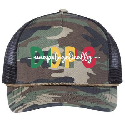 African American Unapologetically Dope Black History Month Retro Rope Trucker Hat Cap