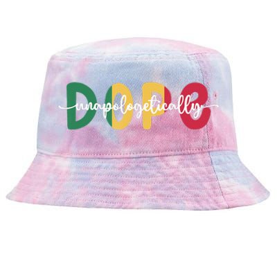 African American Unapologetically Dope Black History Month Tie-Dyed Bucket Hat