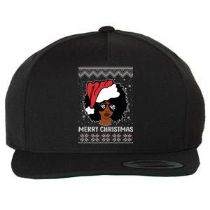 African American Ugly Christmas Sweater Pajama Gift Wool Snapback Cap