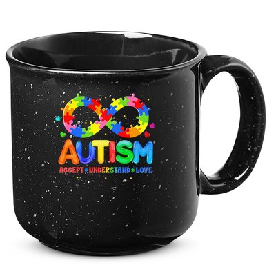 Autism Accept Understand Love Autism Awareness 15oz Campfire Ceramic Mug