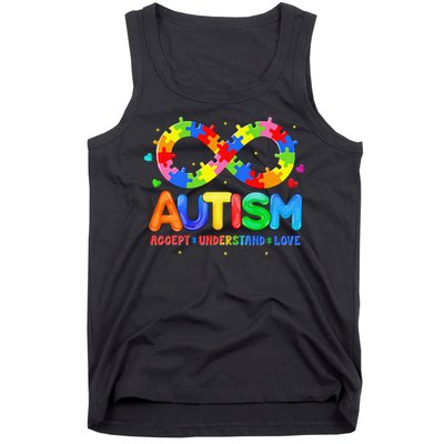 Autism Accept Understand Love Autism Awareness Tank Top