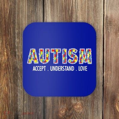 Autism Accept Understand Love Coaster